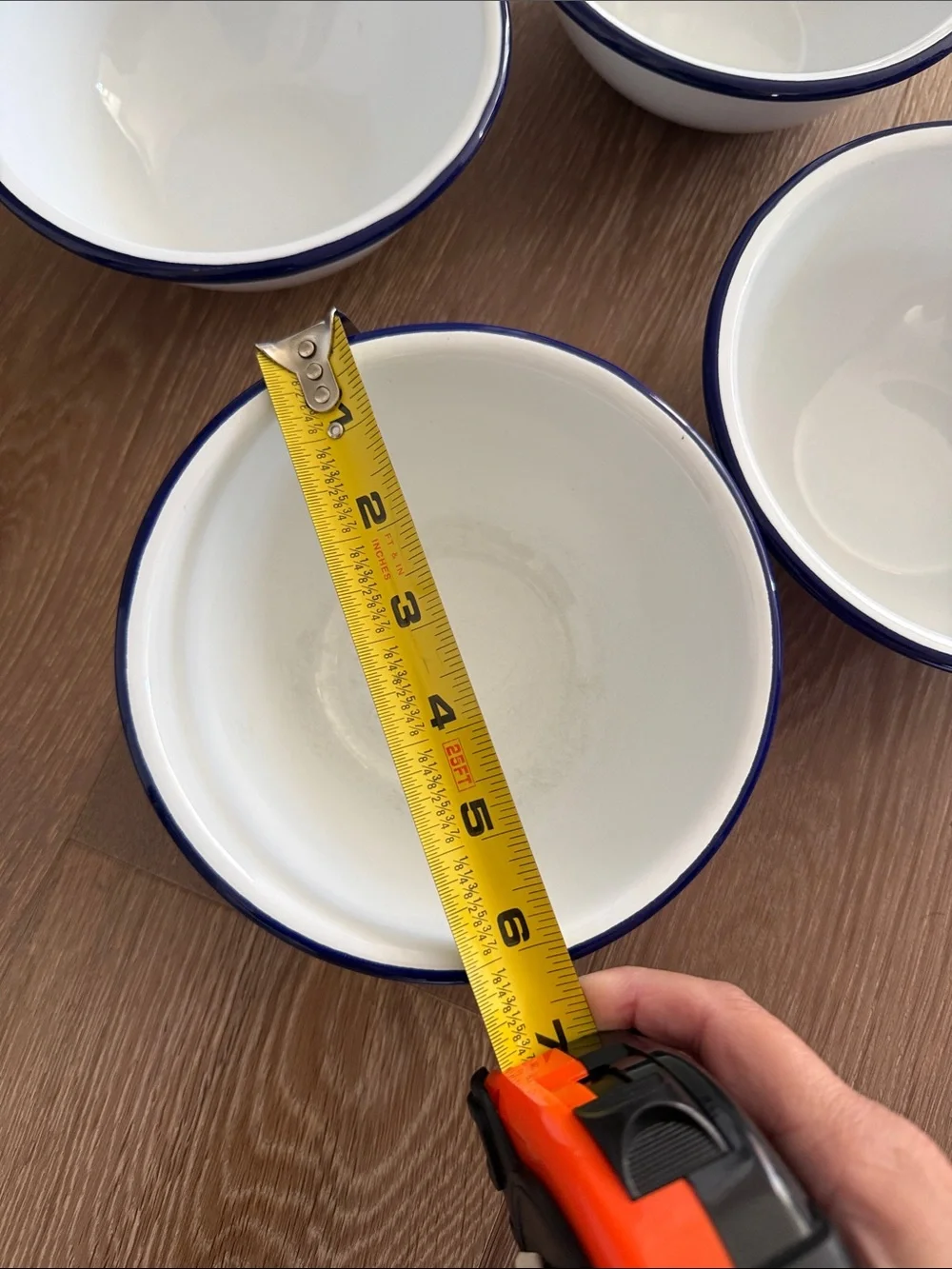 Set of Four Enamelware Bowls